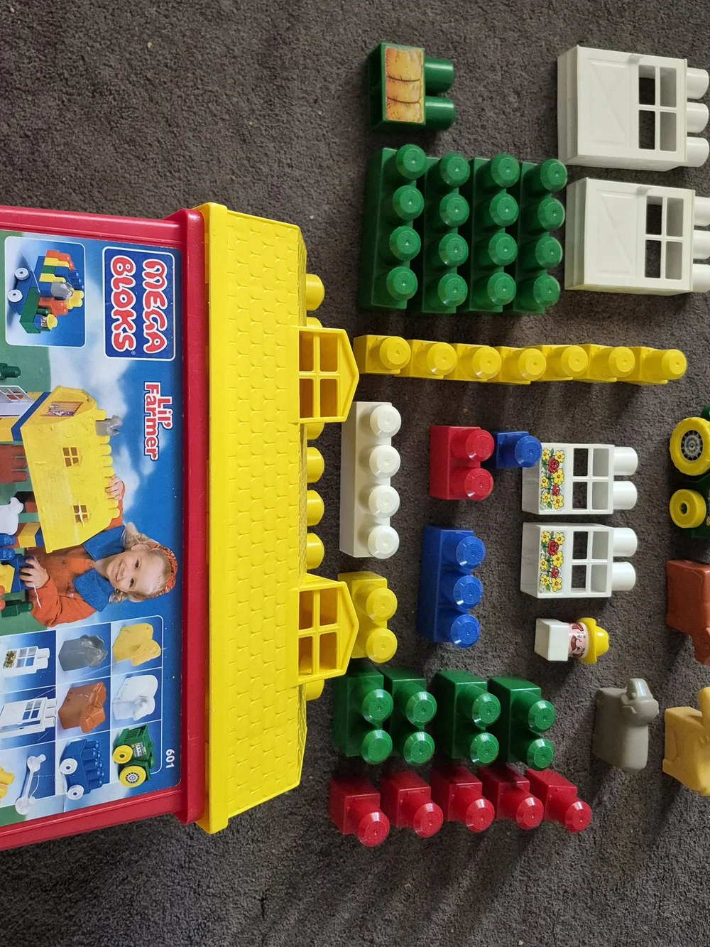 VTG Lil' Farmer Play Set - From 1994 Mega Bloks PLEASE READ POST